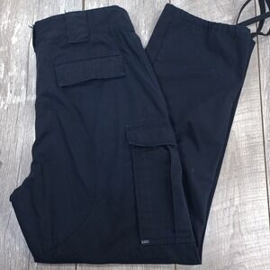5.11 Tactical Pants Mens Large TDU Cargo Navy Blue Double Knee Relaxed Fit